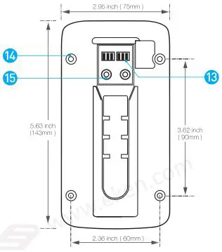 EKEN Video Doorbell V5 - Mounting Bracket