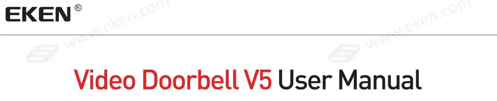 EKEN Video Doorbell V5 user manual