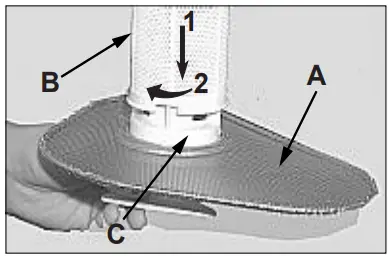 ARISTON LFC2C19X T1 Dishwasher - filter assembly