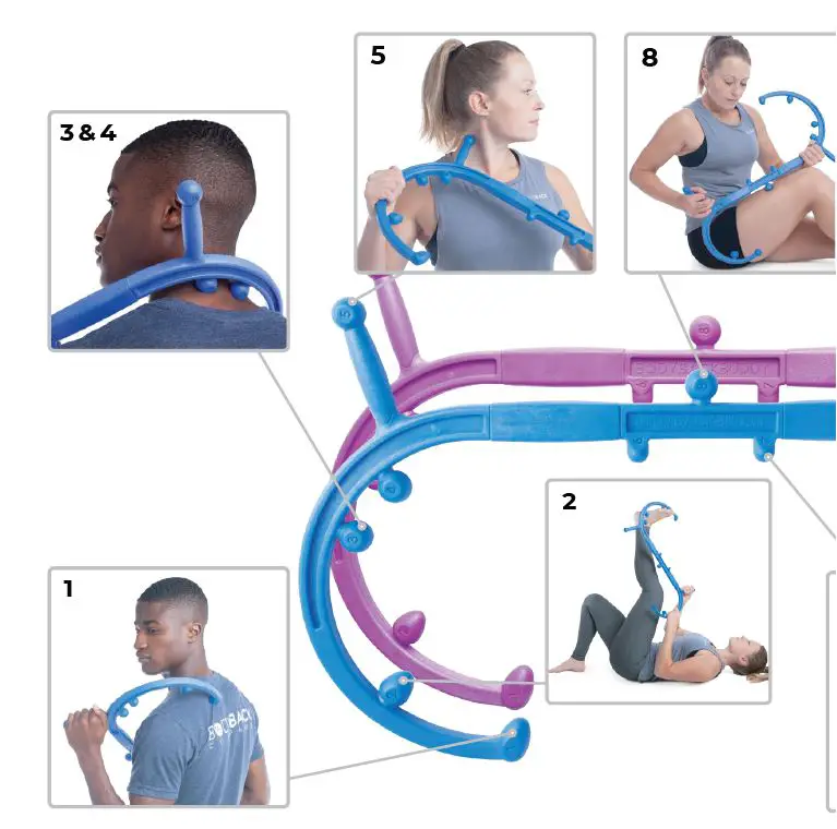 BODY BACK Head-to-Toe Care Bundle, 5 Massage Tools FIG 8