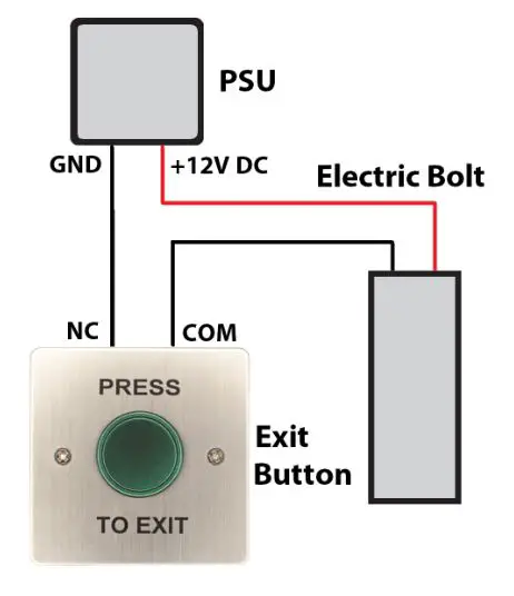 zap ACC514 Electric Bolts Locks - Setup Example