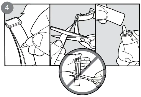 Electronic Fencing P19 Dog Training Anti Barking Collar User Manual - Trim the collar as follows