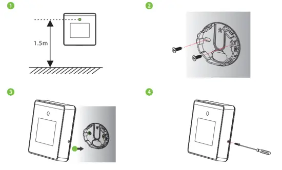 ZKTeco miniTA 2 8 Inch Linux Visible Light - mount