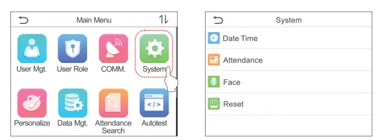 ZKTeco miniTA 2 8 Inch Linux Visible Light - reset