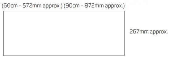 schweigen EV 9UCQ Rangehood - Cutout Size