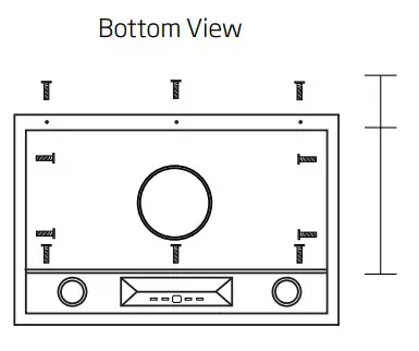schweigen EV 9UCQ Rangehood - Mounting and Fixing Points 2