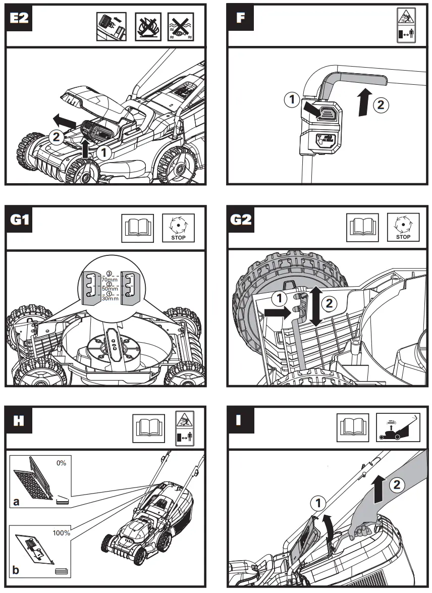 WORX WG730E Brushless Cordless 30cm Lawn Mower - fig 3
