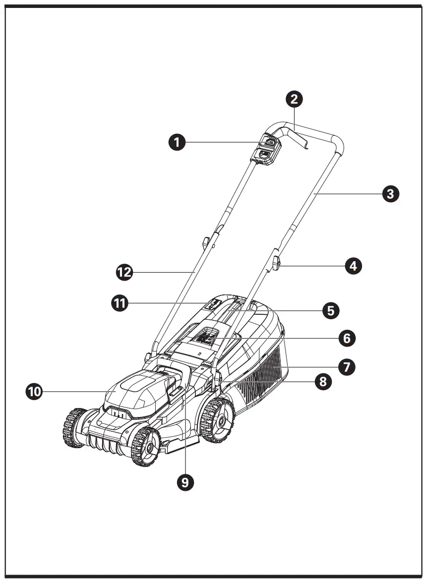WORX WG730E Brushless Cordless 30cm Lawn Mower - fig
