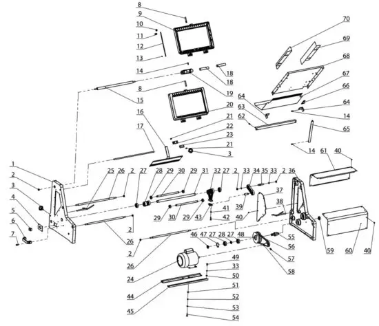 OMCAN SB-CN-0025 Automatic Electric Bread Slicers - Parts