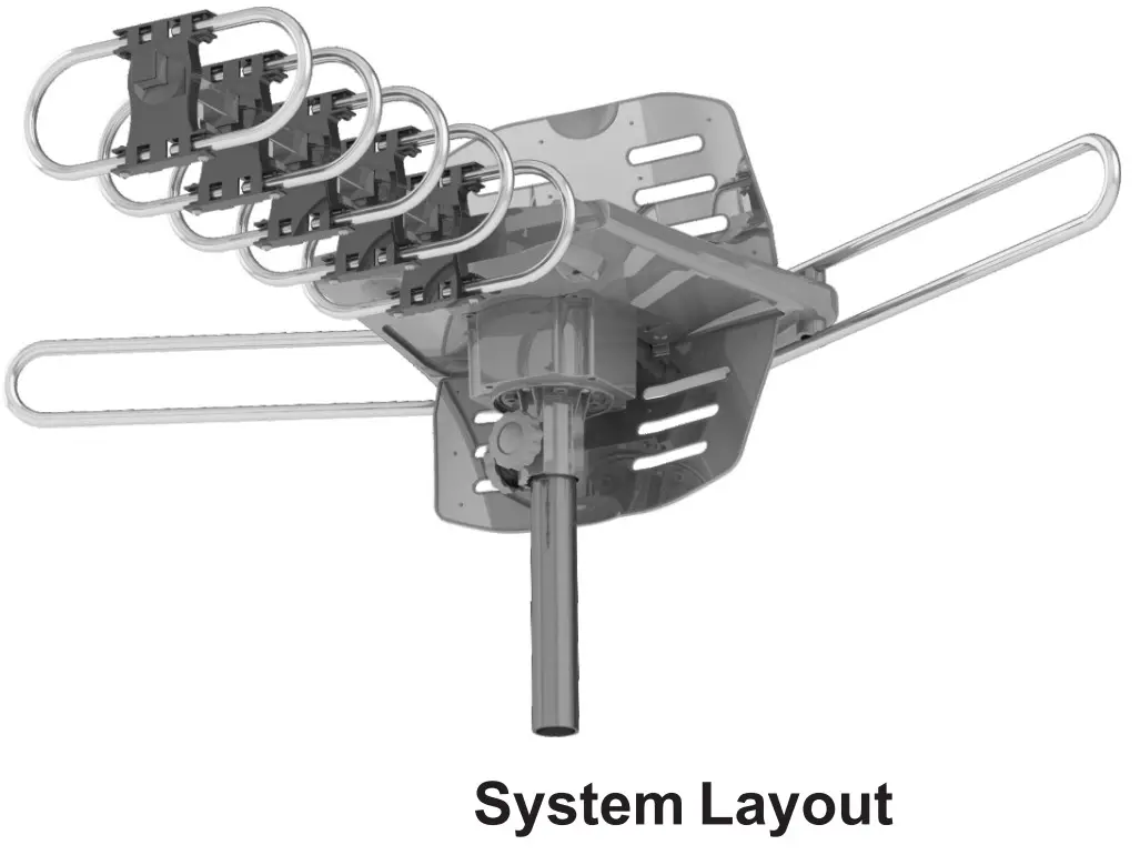 Longyou Xujun Electronics FSA5809 Rotating Remote Controlled TV Antenna-