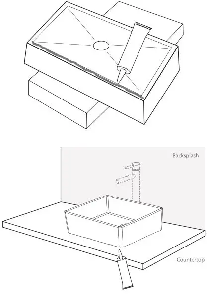 Superior Sinkks Vessel Bathroom Sinks - SINK INSTALLATION