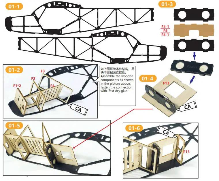 DANCING WINGS HOBBY E32 600mm Savage Bobber - Assemble the Fuselage 1