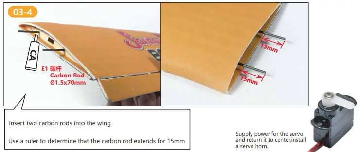 DANCING WINGS HOBBY E32 600mm Savage Bobber - Assemble the Wing 8