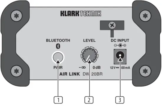 KLARK TEKNIK AIR LINK DW 20BR Bluetooth Wireless Stereo Receiver