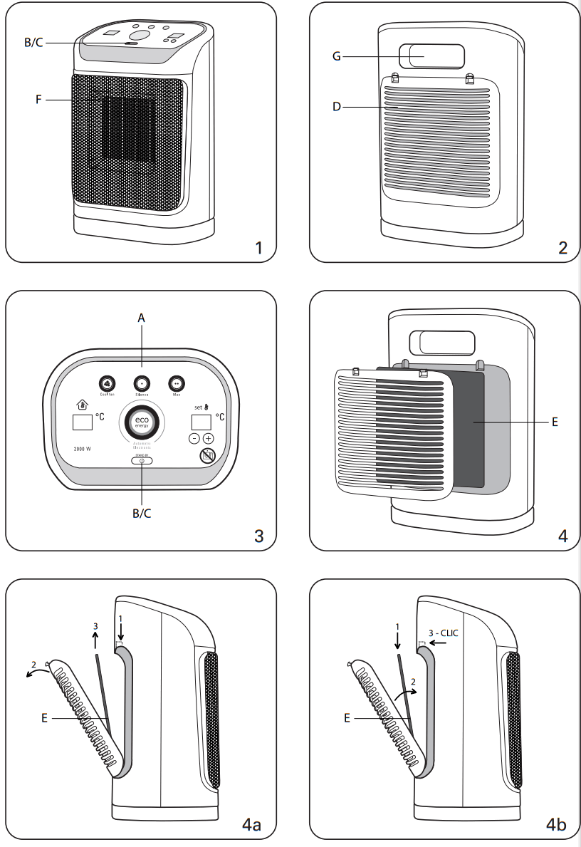 ROWENTA SO9075 Turbo Excel ECO Energy Heater fig 1