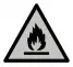 Danger of flammable materials