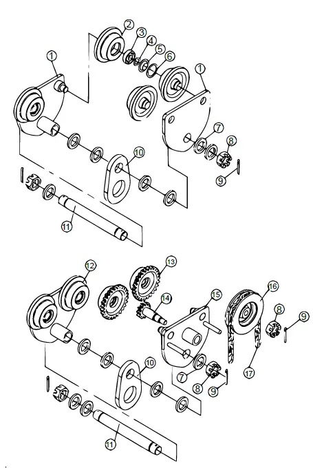 XPOtool 62680 Hand-Geared Crane Trolley-4
