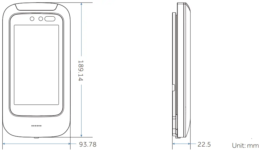 uni ubi Uface 5 Lite Face Recognition Terminal - FIG 1