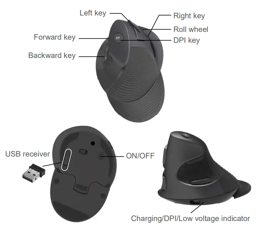 DELUX-M618G-2.4G-Wireless-Vertical-Mouse-fig-1