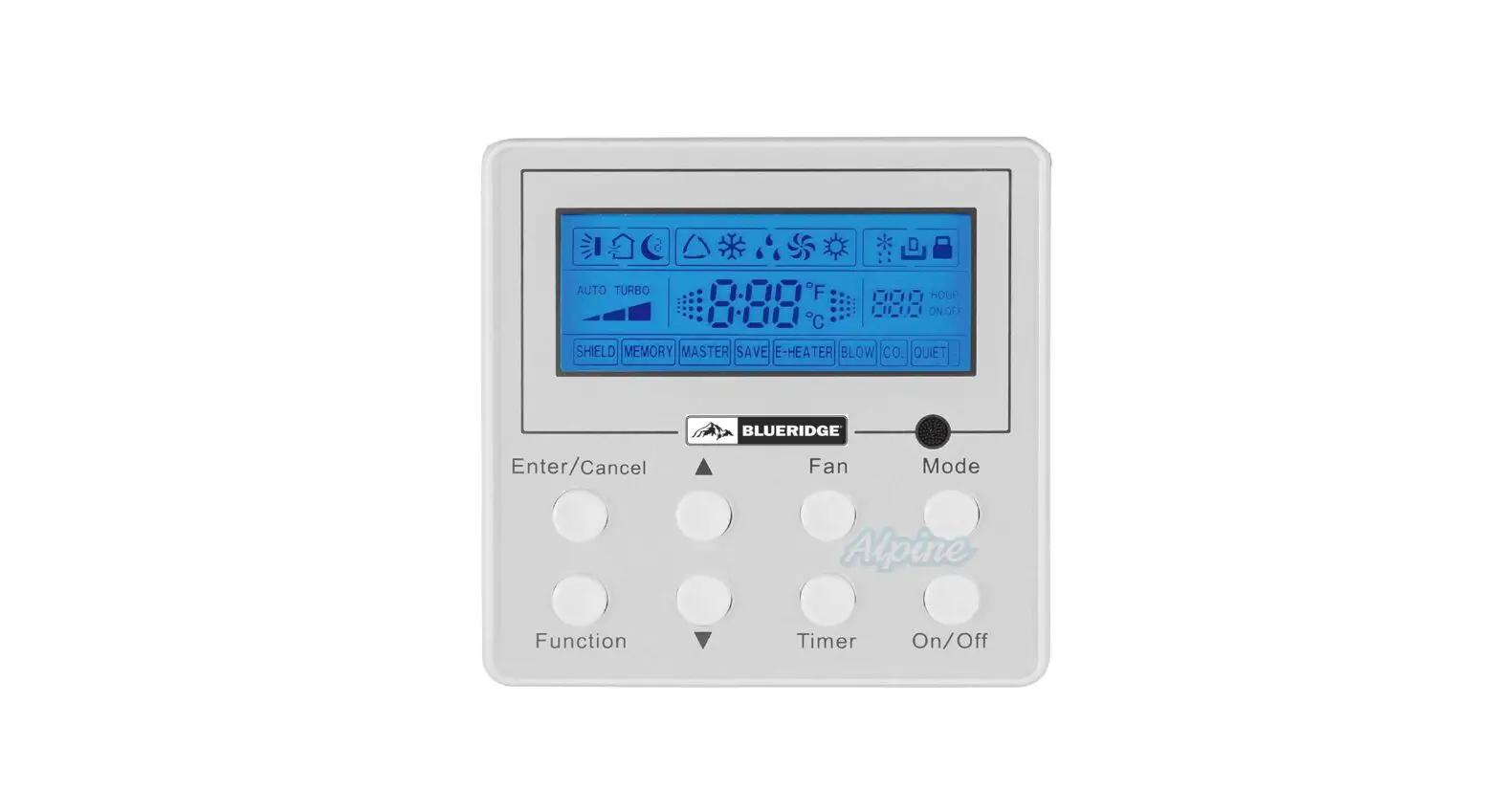 Blueridge Bmkh12mcc Wired Remote Controller Owner's Manual