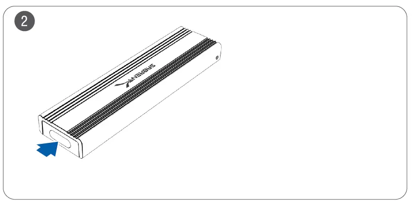 SABRENT EC-SNVE USB 3.2 Type-C Tool-Free Enclosure fig 3