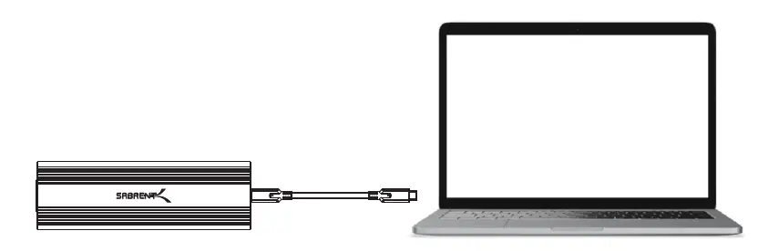 SABRENT EC-SNVE USB 3.2 Type-C Tool-Free Enclosure fig 6