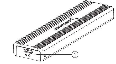 SABRENT EC-SNVE USB 3.2 Type-C Tool-Free Enclosure fig 7