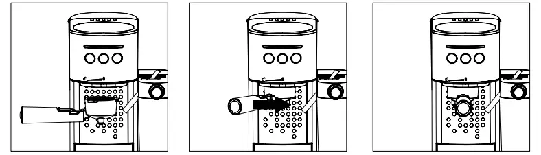 Fitting the porta-filter