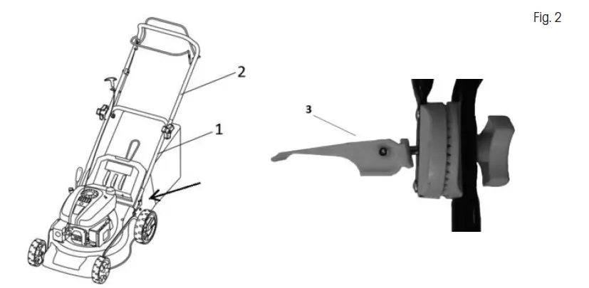 FIELDMANN FZR 4616 B 4 In 1 Petrol Rotary Lawn Mower FIG 15