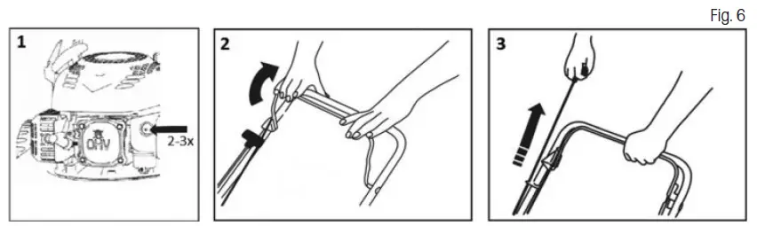 FIELDMANN FZR 4616 B 4 In 1 Petrol Rotary Lawn Mower FIG 19