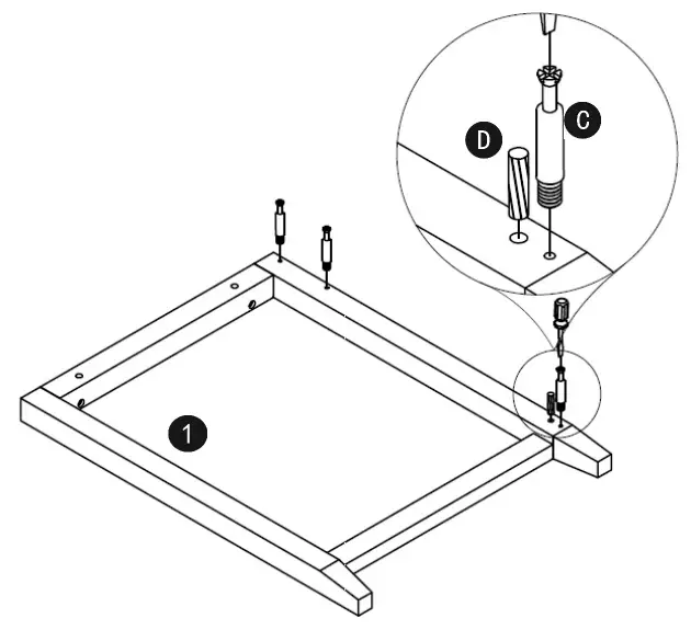 John Lewis Loft Desk Grey White -7