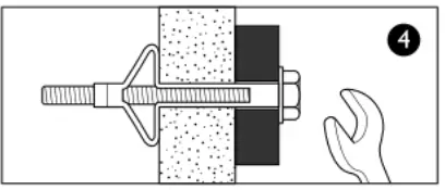 John Lewis Loft Desk Grey White - Cavity fixing