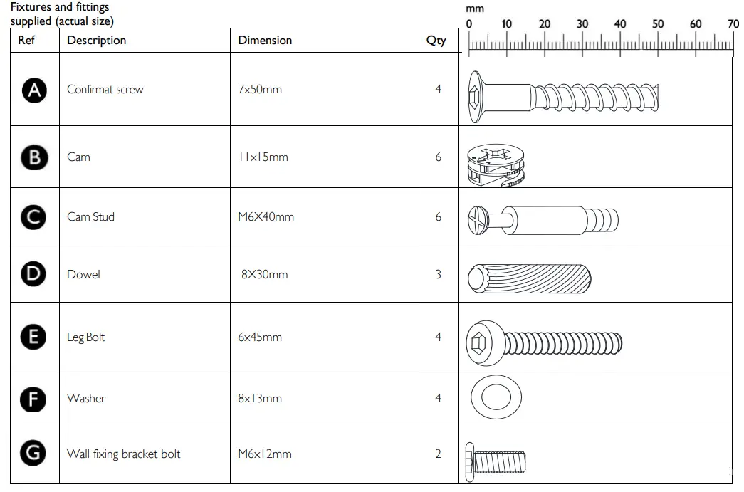 John Lewis Loft Desk Grey White - Fixtures and fittings3