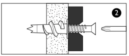 John Lewis Loft Desk Grey White - Plasterboard wall plugs