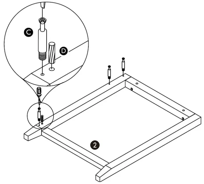 John Lewis Loft Desk Grey White - STOP 2