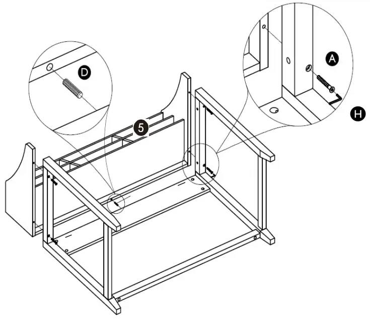 John Lewis Loft Desk Grey White - STOP 4 X