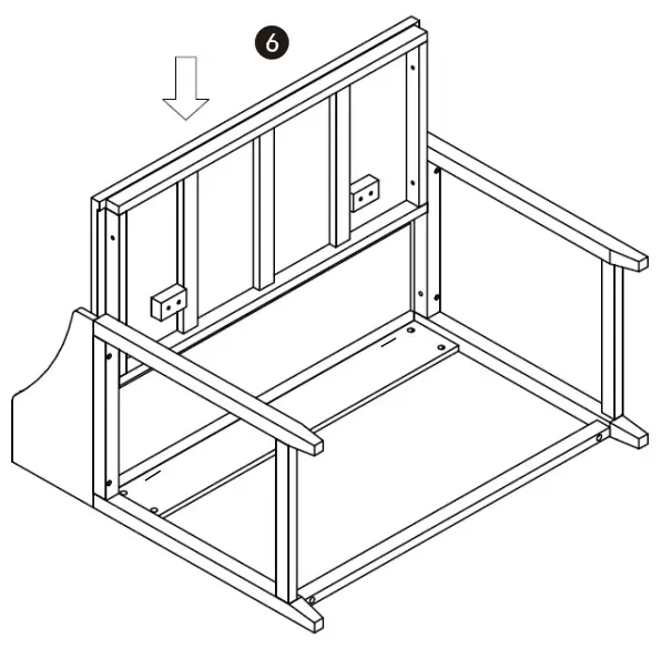 John Lewis Loft Desk Grey White - STOP 6