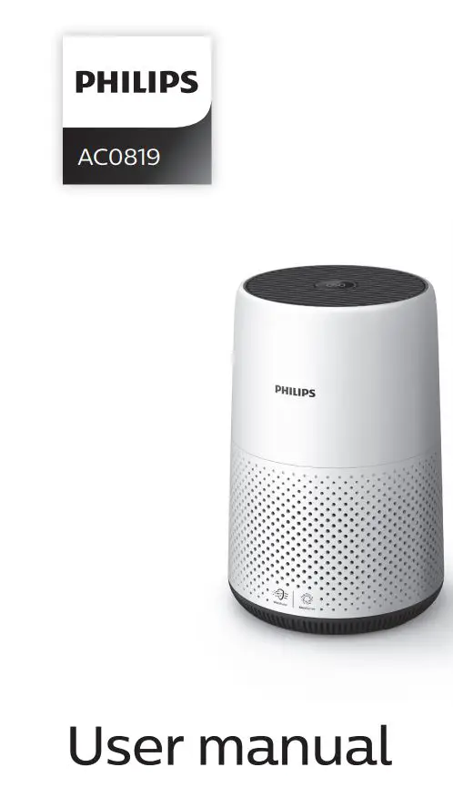 PHILIPS Air Purifier User Manual