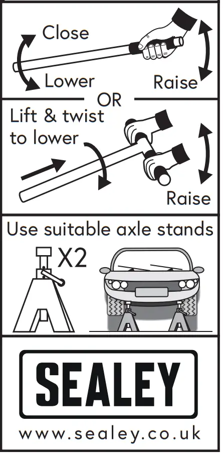 SEALEY 3015CXHV 3TONNE TROLLEY JACK - fig 1