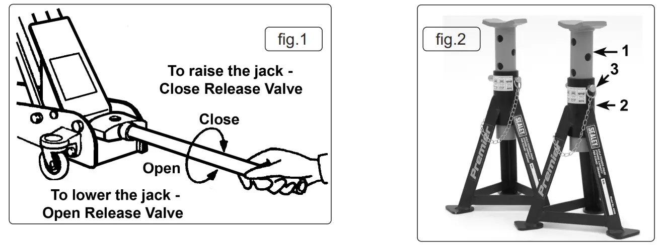 SEALEY 3015CXHV 3TONNE TROLLEY JACK - fig1