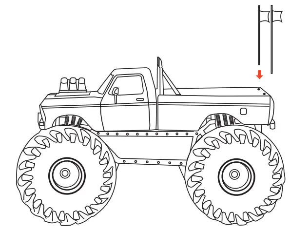 NEW BRIGHT 61086UEP RC Bigfoot Lights and Sounds - fig 1