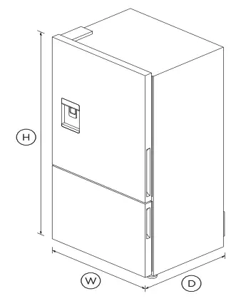 FISHER PAYKEL RF170BLPUX6 N 32 Inch Ice & Water Freestanding Refrigerator Freezer - fig1