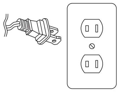 2-WIRE POLARIZED POWER CORD