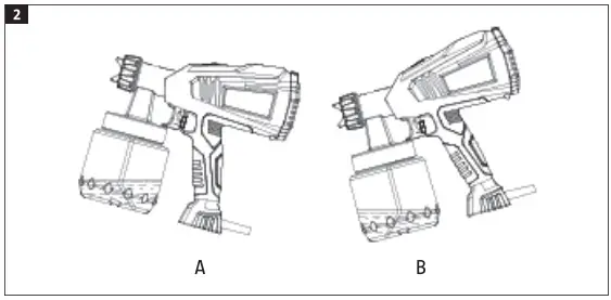 MEEC TOOLS 014167 230V-400W Spray Gun-fig4