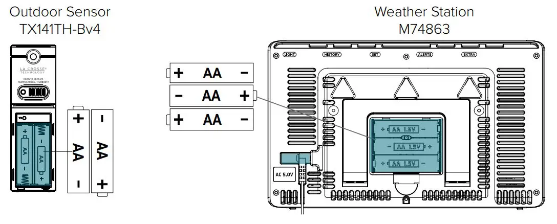 LA CROSSE TECHNOLOGY M74863 Wireless Weather Station with Atomic Time and Date 1