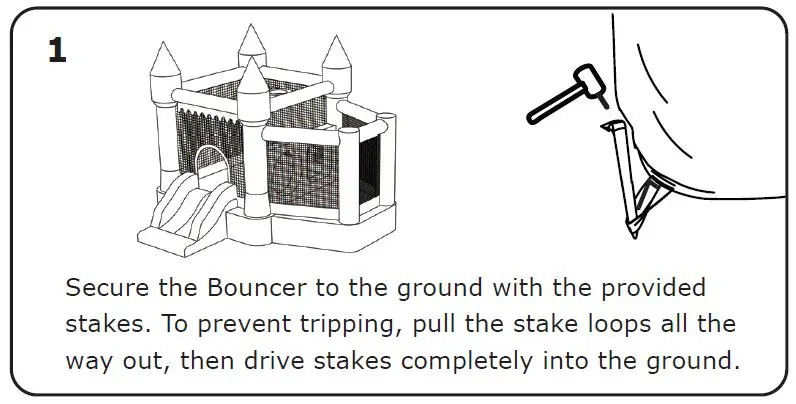 GYMAX GYM06247 Inflatable Bounce House Slide Jumping Castle Ball Pit Tunnels FIG 3