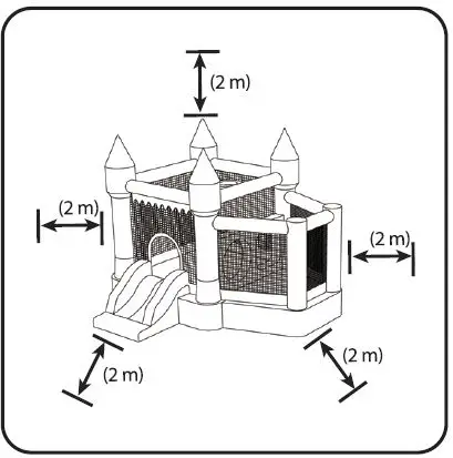GYMAX GYM06247 Inflatable Bounce House Slide Jumping Castle Ball Pit Tunnels FIG 6