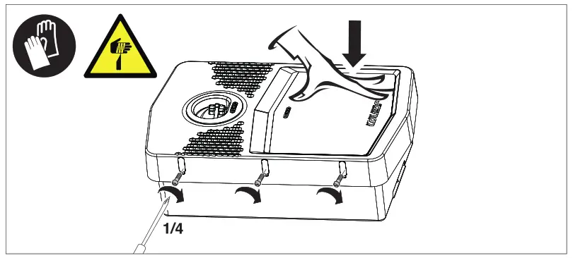 GEWISS GWJ3012R Joinon Range Electric Vehicle Charging Wallbox - CLOSING THE CASING