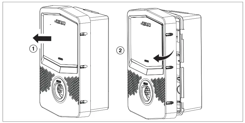GEWISS GWJ3012R Joinon Range Electric Vehicle Charging Wallbox - Fixing on the wall 1