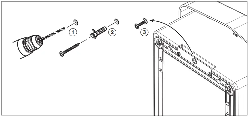 GEWISS GWJ3012R Joinon Range Electric Vehicle Charging Wallbox - Fixing on the wall